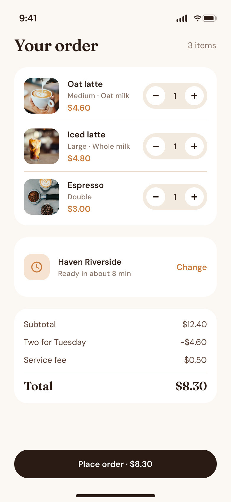 Haven: Cart