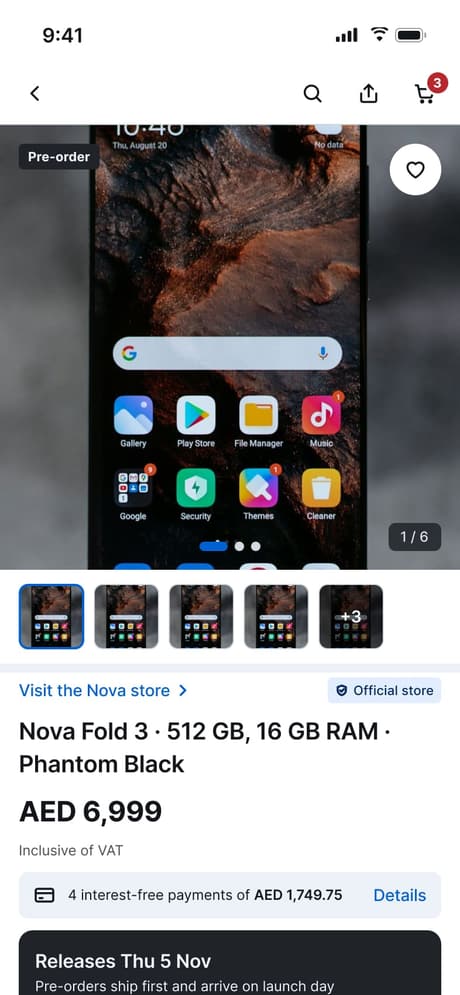 Tekvo Customer app: 14d · Product details · Pre-order