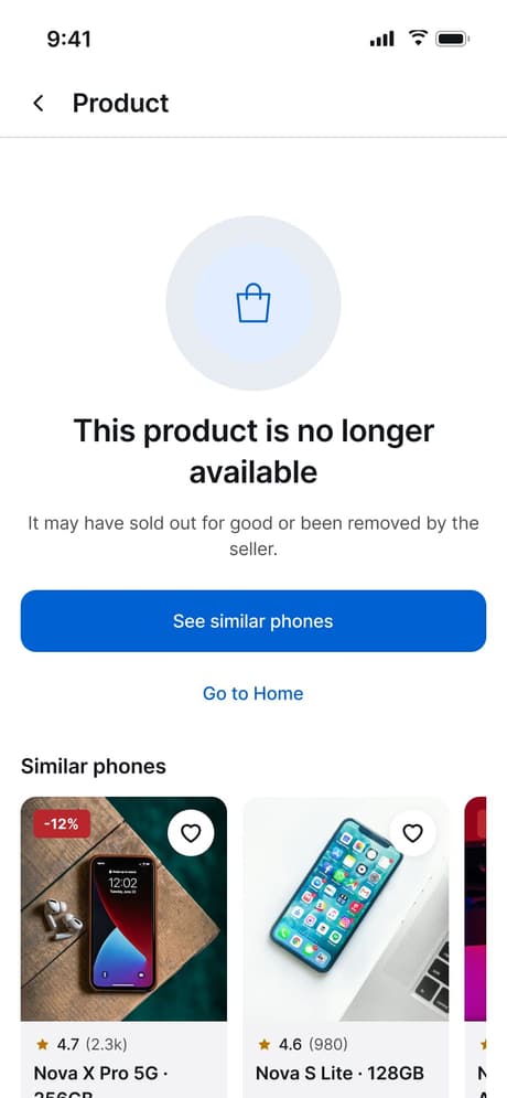 Tekvo Customer app: 37e · Product unavailable