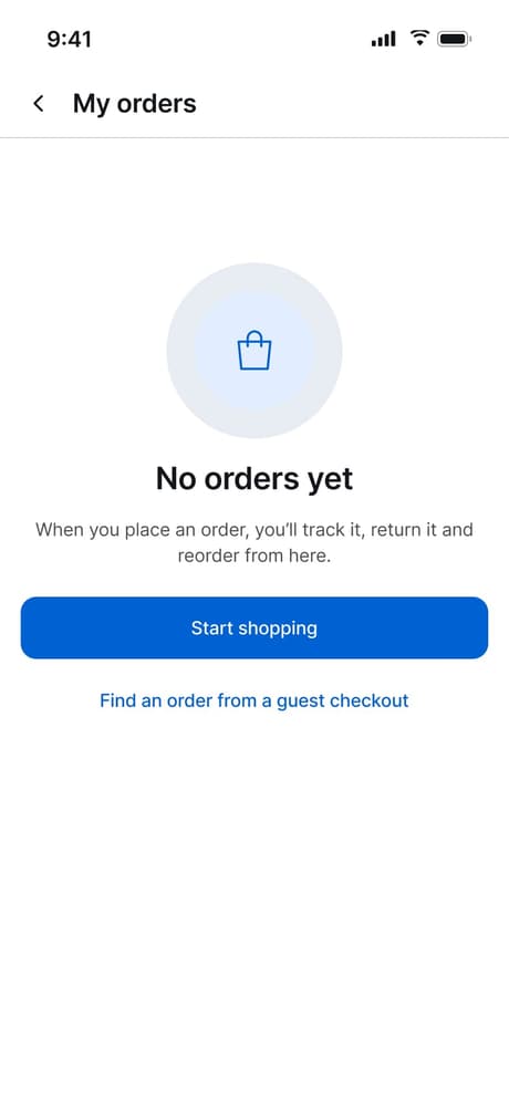 Tekvo Customer app: 37f · No orders