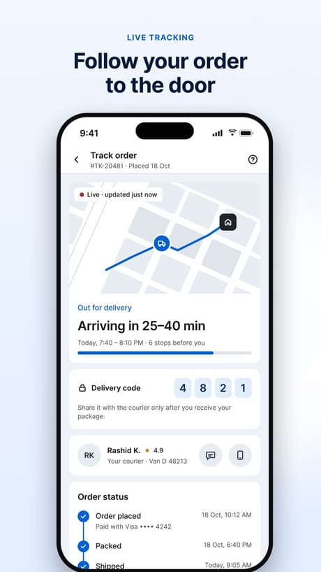 Tekvo store: Google Play · Phone · 06