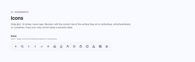 Tekvo Components: C1 Icons