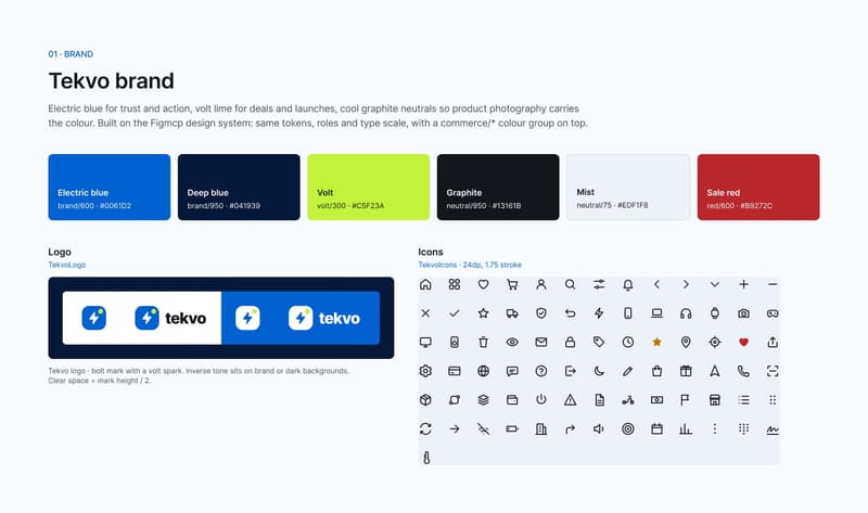Tekvo App widget library: L1 Brand & icons