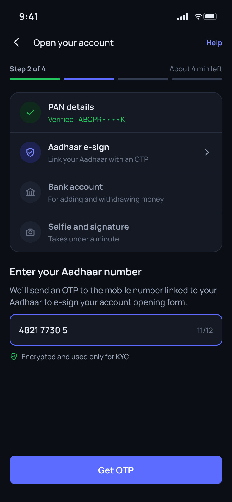 Tradewell: Account setup