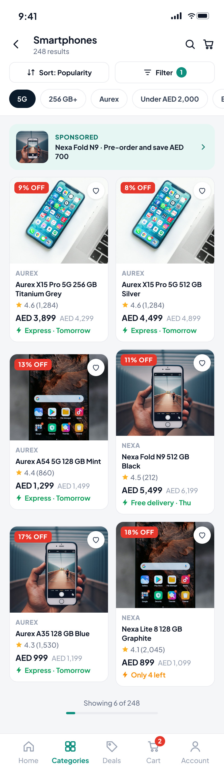 Voltline: Product listing
