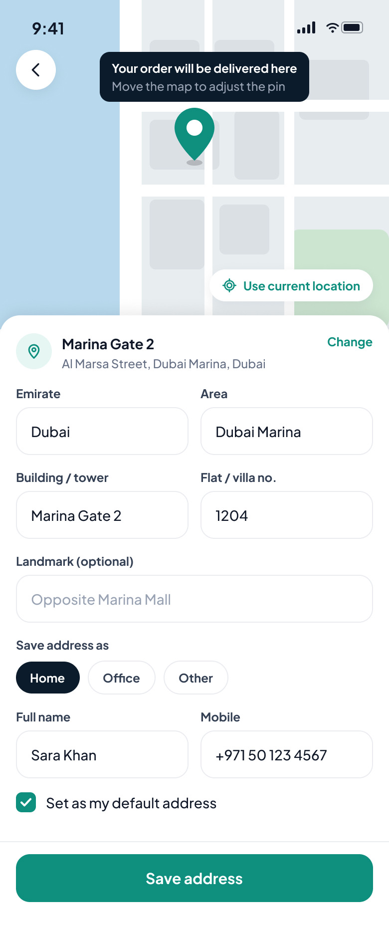Voltline: Add address