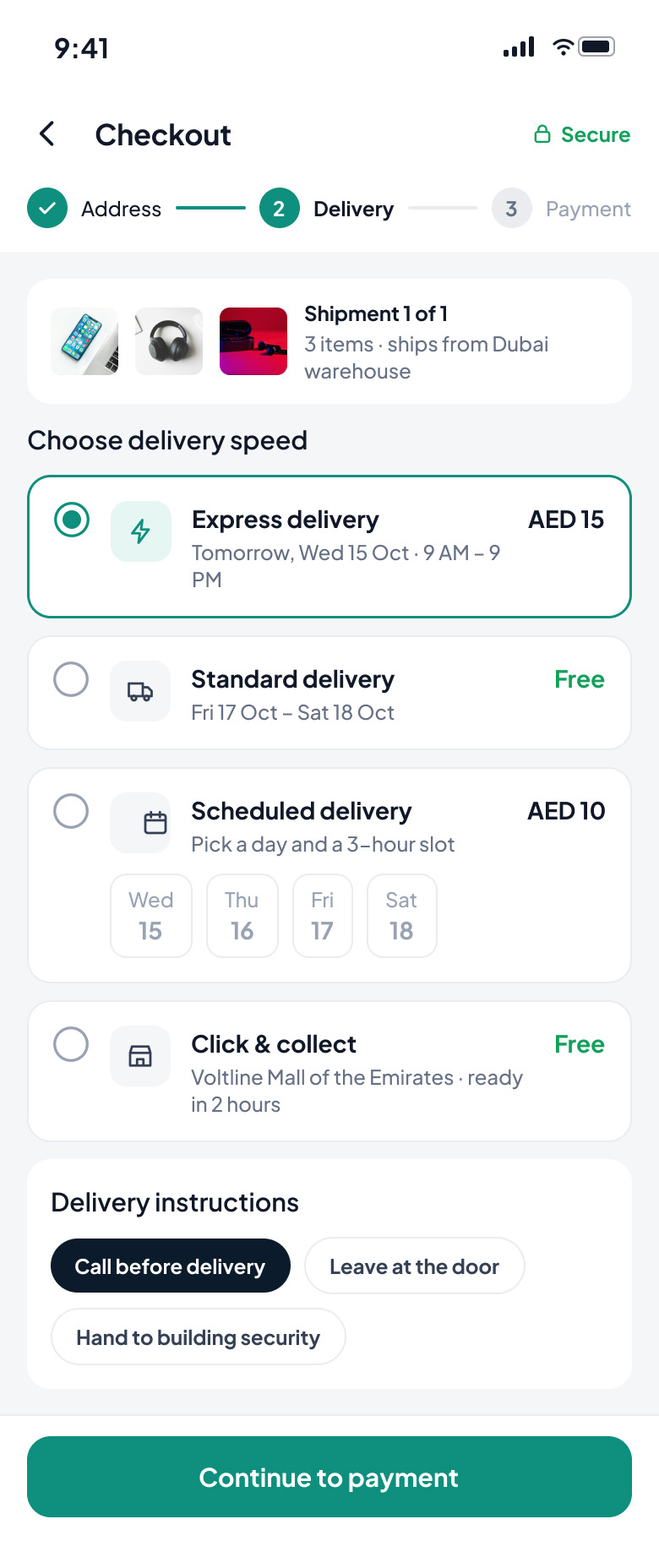 Voltline: Delivery method